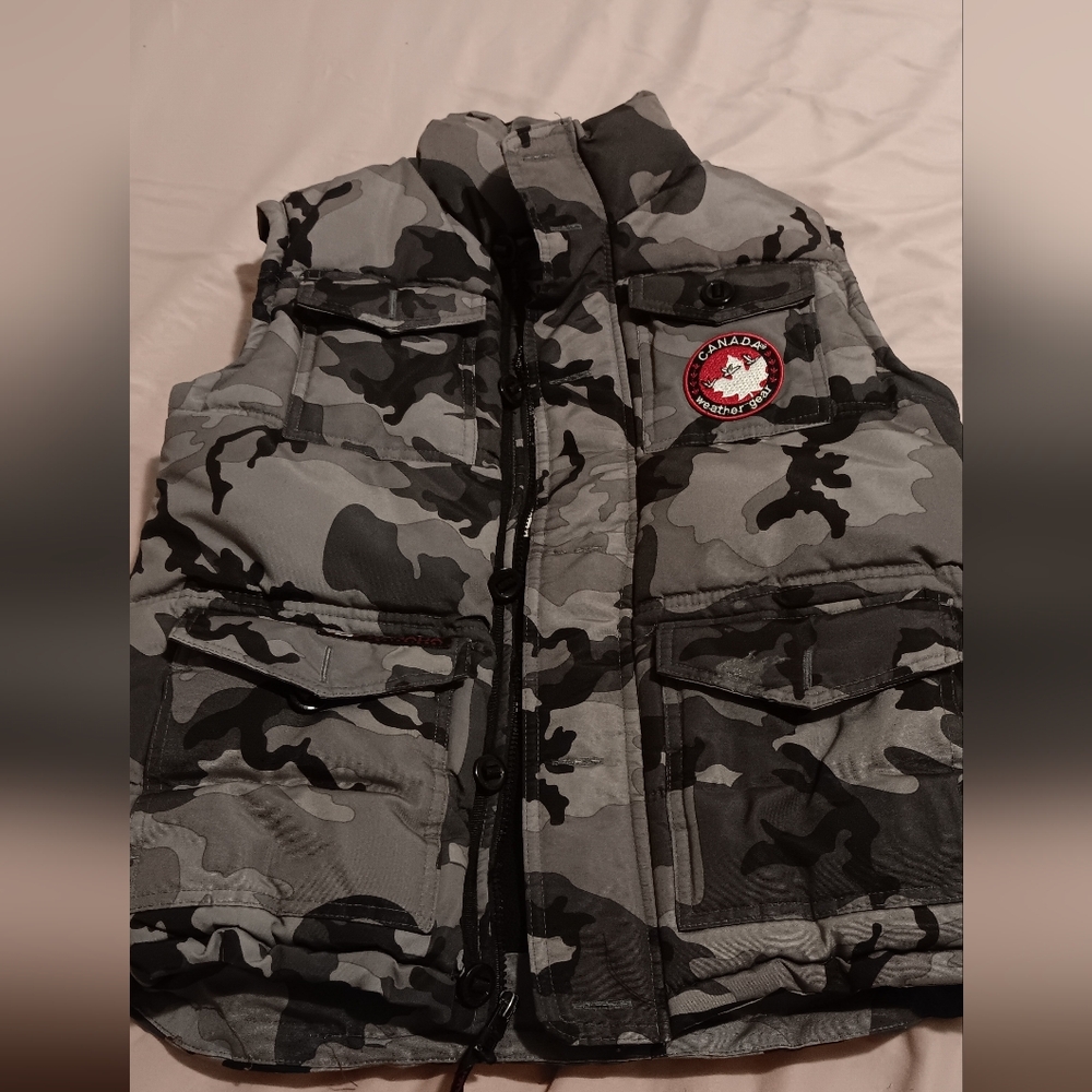 Kids Camouflage Puffer Vest